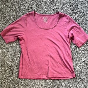 Womens L.L. Bean short sleeve supima cotton tee